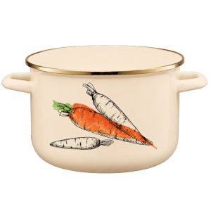 Garnek emaliowany BASSO 26cm/5,8L wzór 3